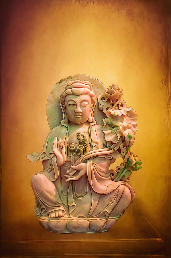 Jade Buddha Statue Photograph by Maria Coulson