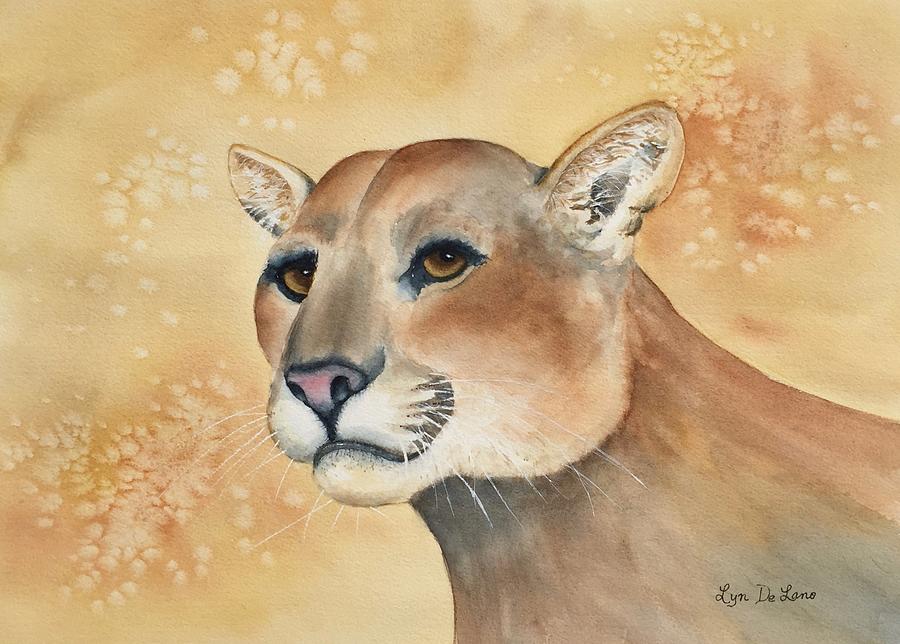 Jade the Mt. Lion Painting by Lyn DeLano
