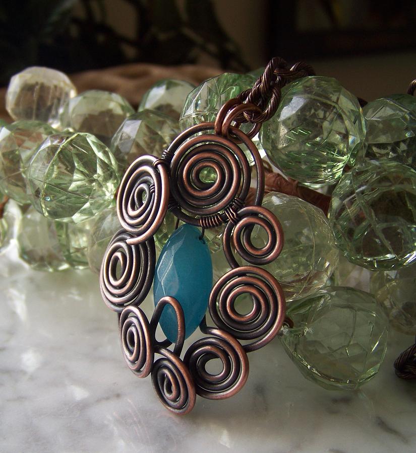 Jewelry Jewelry - Jaded Copper Pendant by Lorin Phillips