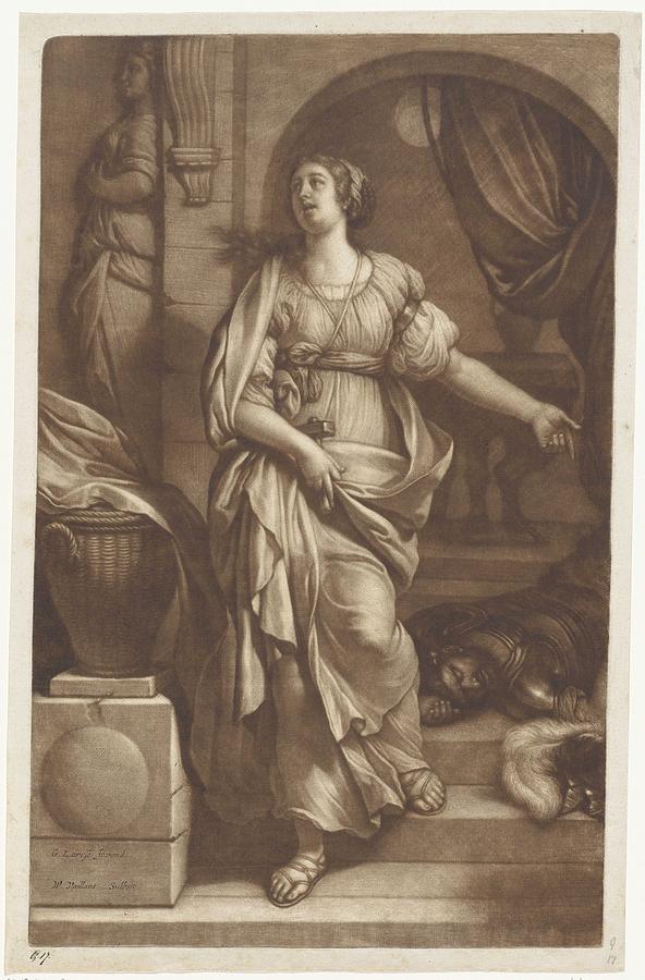 Jael In Sisera, Wallerant Vaillant, After Gerard De Lairesse, 1658 - 1677 Painting
