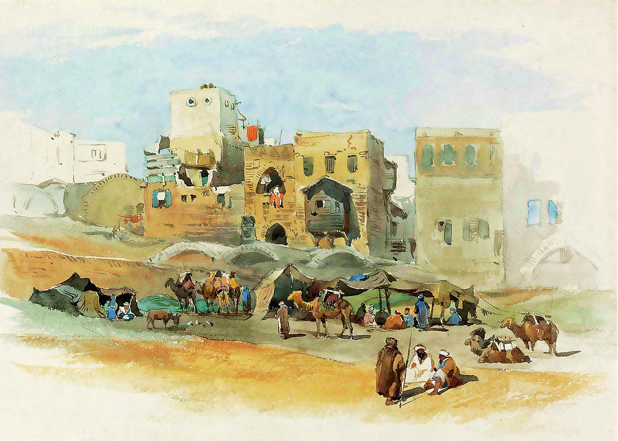Jaffa Beduin Camp in 1884 Photograph by Munir Alawi