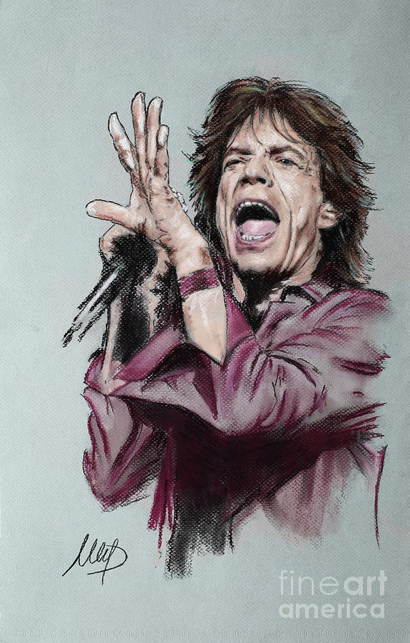 Mick Jagger Painting - Jagger by Melanie D
