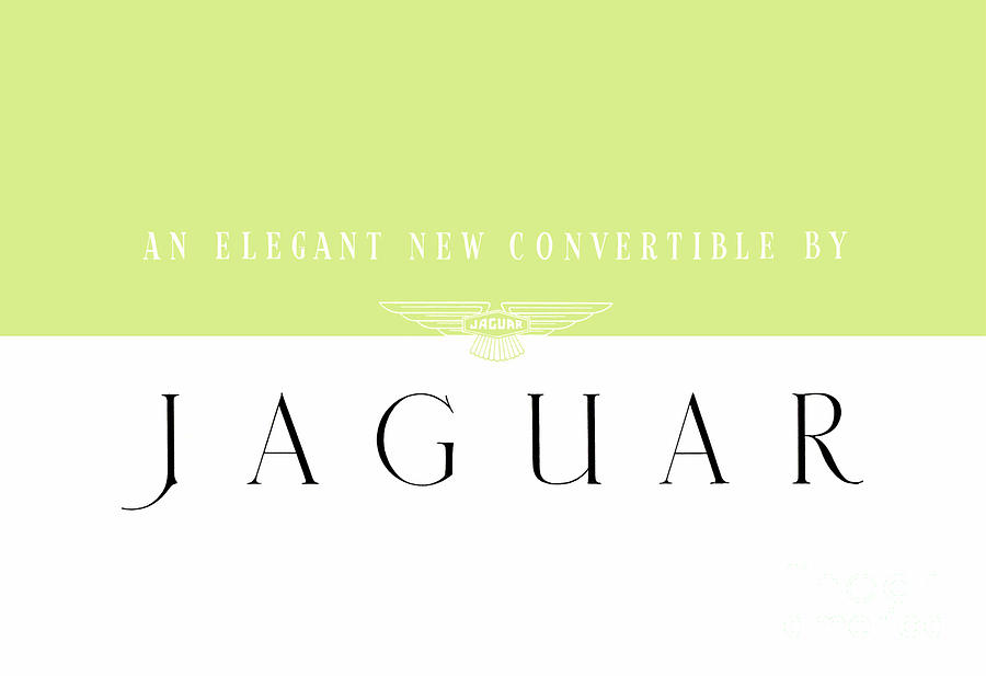 Jaguar An Elegant New Convertible Classic Brochure Digital Art by Vintage Collectables