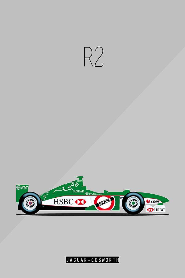 Jaguar Cosworth R2 F1 Poster Painting by Beautify My Walls