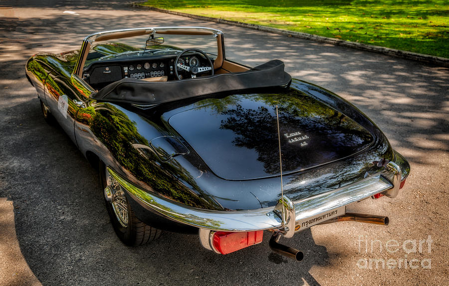 Vintage Photograph - Jaguar E-Type by Adrian Evans