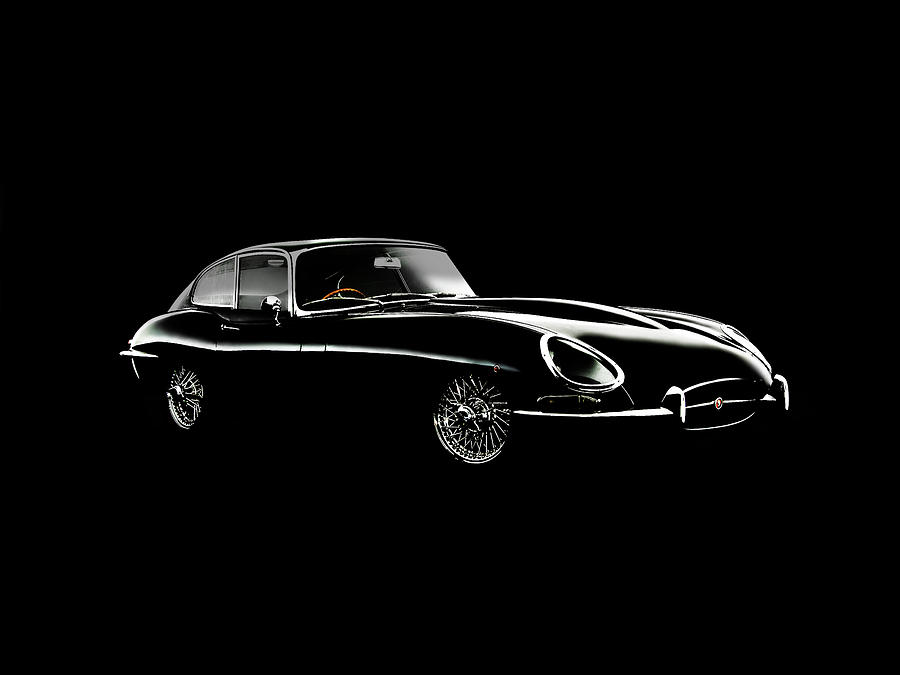 Car Photograph - Jaguar E Type Black Edition by Mark Rogan