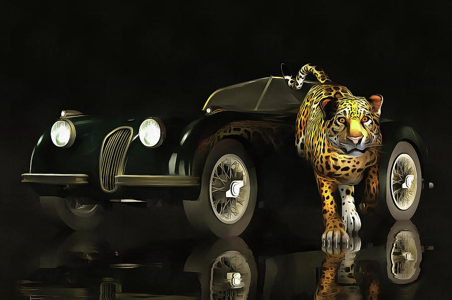 Jaguar MK 3 Painting by Jan Keteleer
