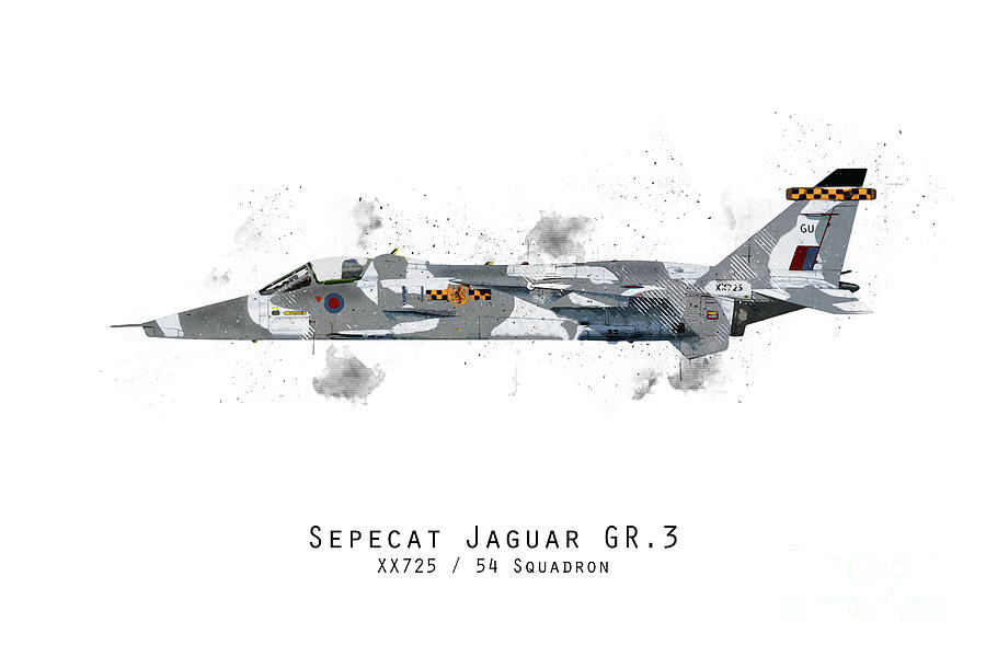 Jaguar Sketch - XX725 Digital Art by Airpower Art