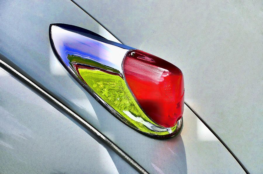 Unique Photograph - Jaguar X K 150 Tail Light by Allen Beatty