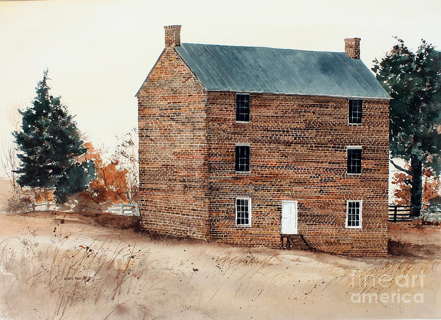 Jail At Appomattox Painting by Monte Toon