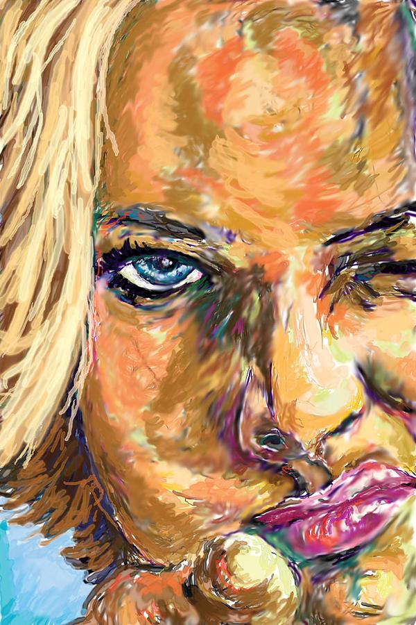 Jaime Pressly Painting - Jaime Pressly by Travis Day