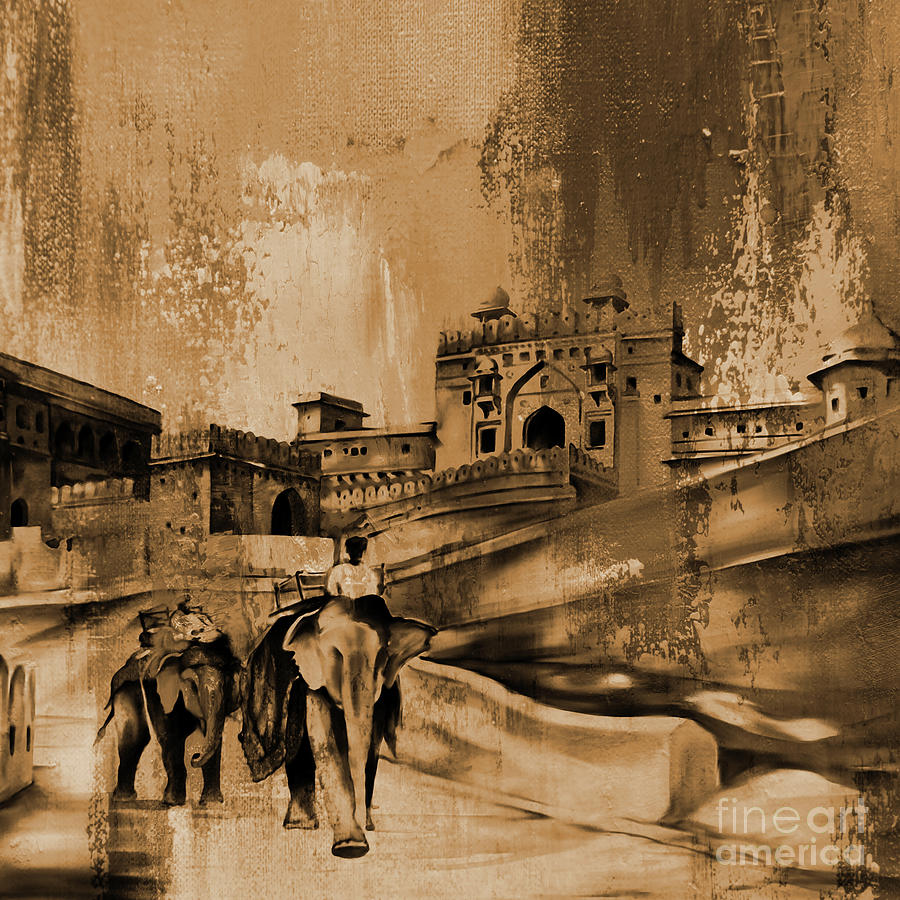 Jaipur Fort India 01 Painting by Gull G