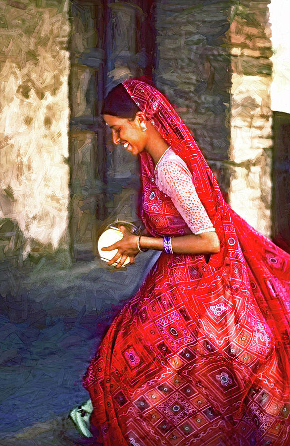 Jaisalmer Beauty 2 - Paint Photograph by Steve Harrington