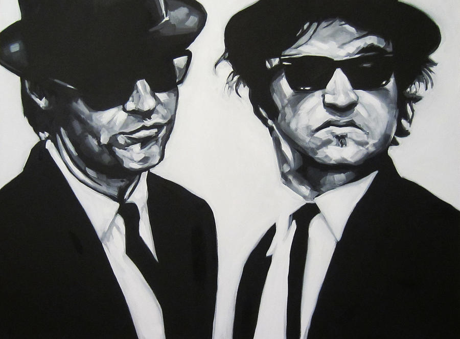 Jake and Elwood Painting by Steve Hunter