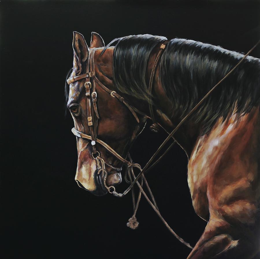 Horse Painting - Jake by Joan Frimberger