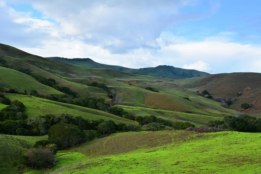 Jalama Road Rolling Green Hills Photograph by Kyle Hanson