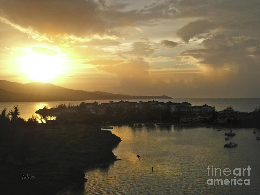 Jamaica Photograph - Jamaica Sunset Bay by Felipe Adan Lerma