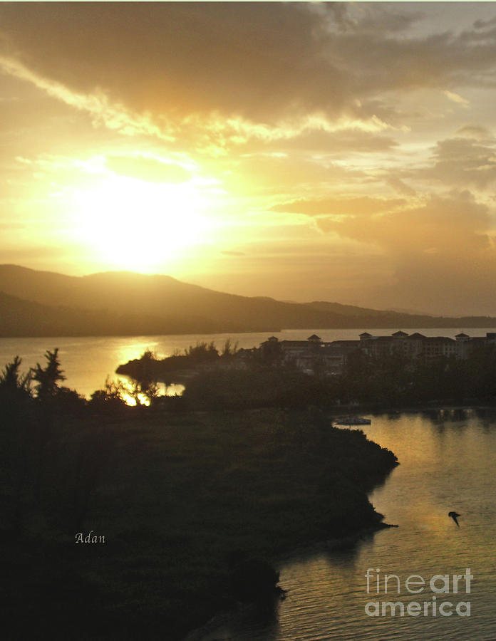 Jamaica Sunset Bay Vertical Photograph by Felipe Adan Lerma