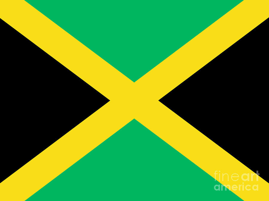 Flag Photograph - Jamaican flag by Steev Stamford