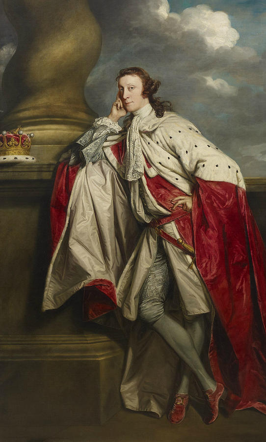 James 7th Earl of Lauderdale Painting by Joshua Reynolds
