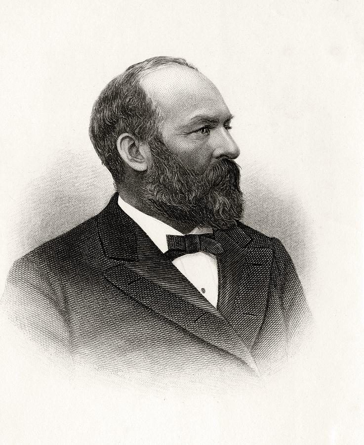 James Abram Garfield 1831 To 1881 20th Drawing by Vintage Design Pics ...