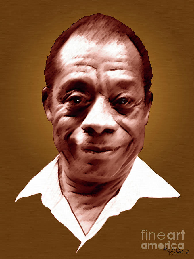 Portrait Digital Art - James Baldwin 2 by Walter Neal
