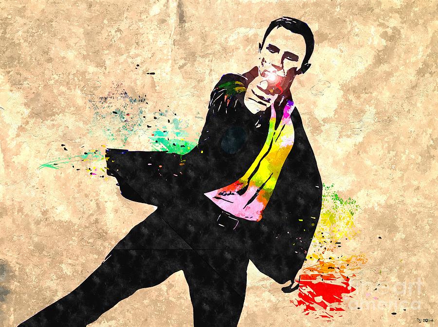 James Bond 007 Colored Grunge Mixed Media