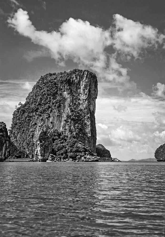 James Bond Island bw Photograph by Steve Harrington