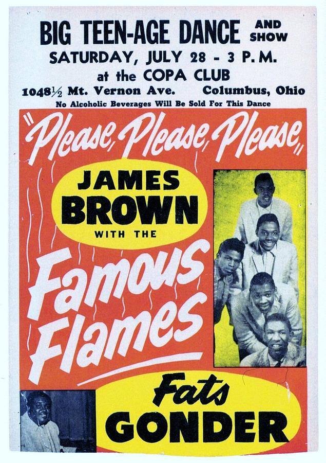 James Brown Concert Poster Photograph by Steve Kearns