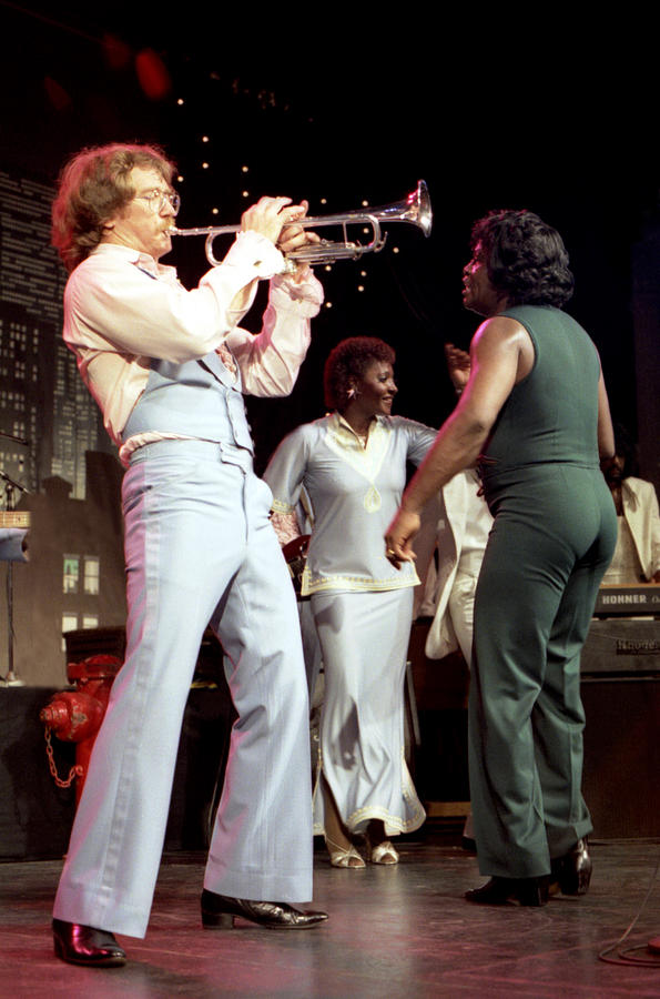 James Brown, with Hollie Farris and Martha High Photograph by Nancy Clendaniel