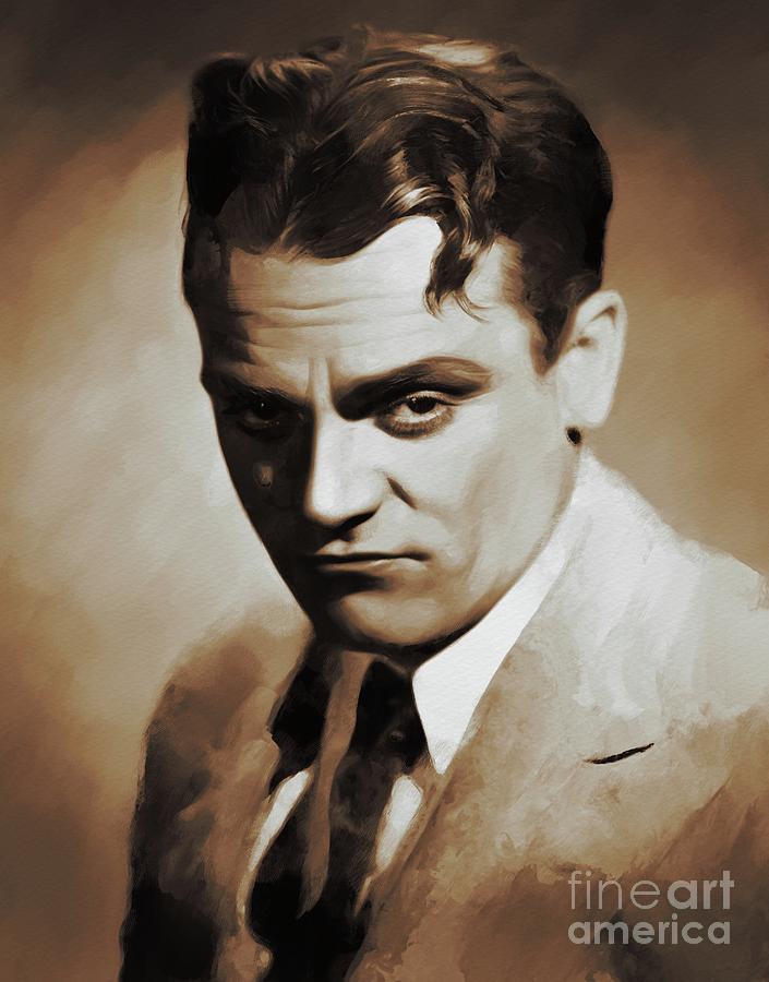 Hollywood Painting - James Cagney, Actor by Esoterica Art Agency