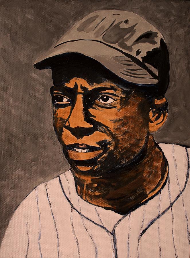 Cool Papa Bell Painting - James Cool Papa Bell by Ralph LeCompte