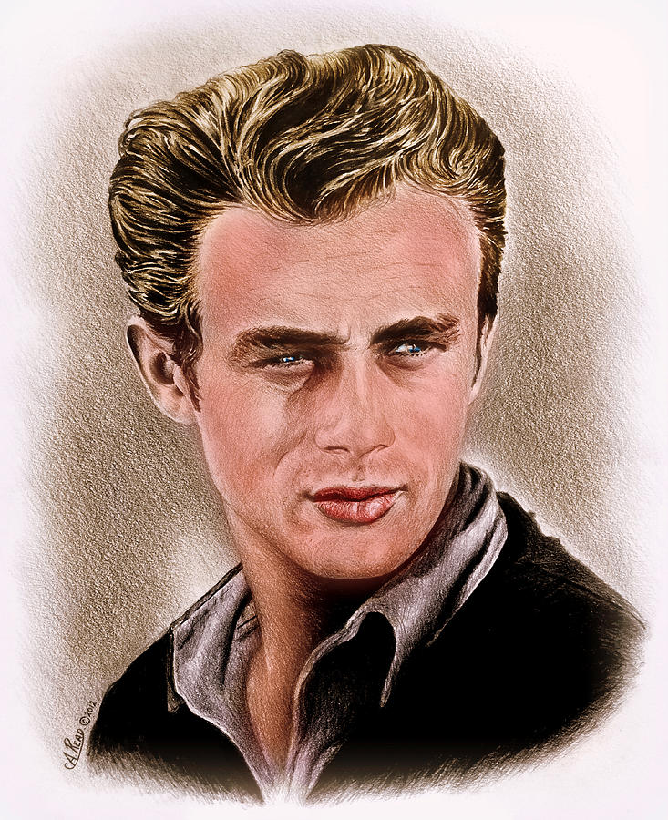 James Dean colour edit Painting by Andrew Read