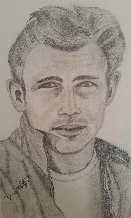 James Dean Drawing by Deanna Reilly - Fine Art America