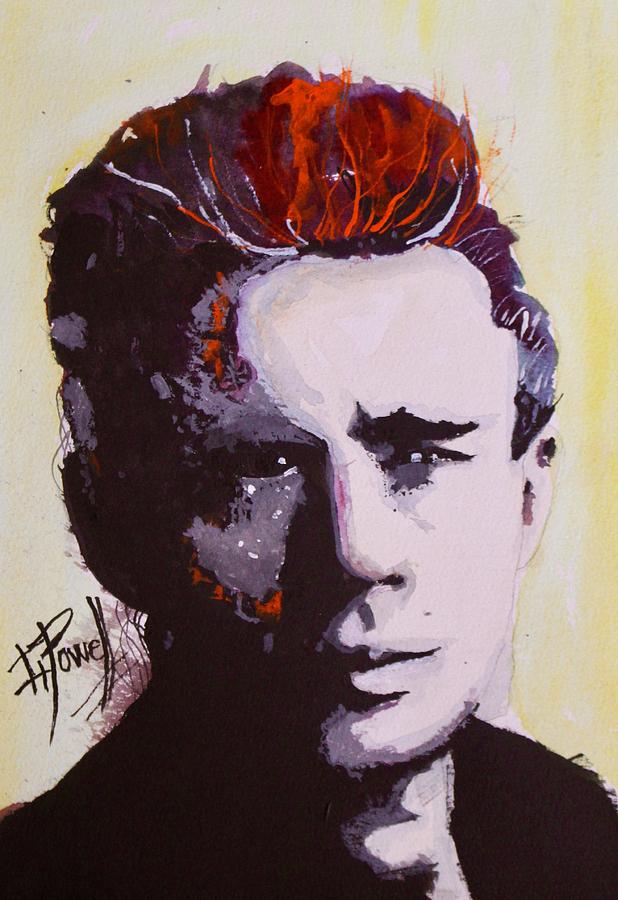 Portrait Painting - James Dean by George Powell