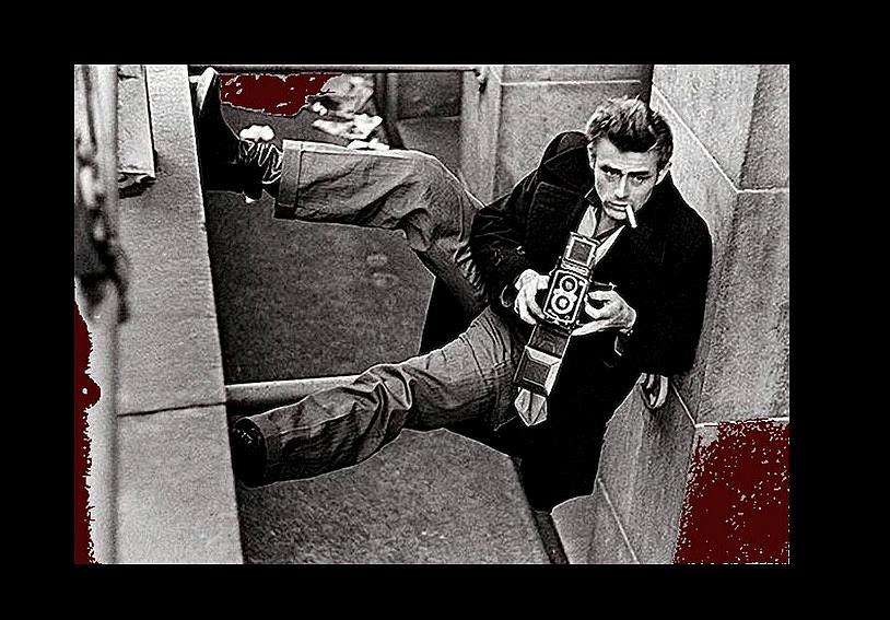 James Dean with his Rolleiflex camera New York City Roy Schatt  photo circa 1953-2015 Photograph by David Lee Guss