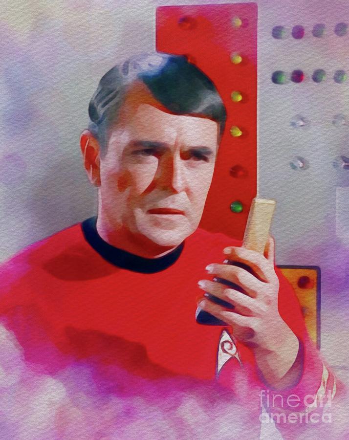Hollywood Painting - James Doohan as Scotty by Esoterica Art Agency