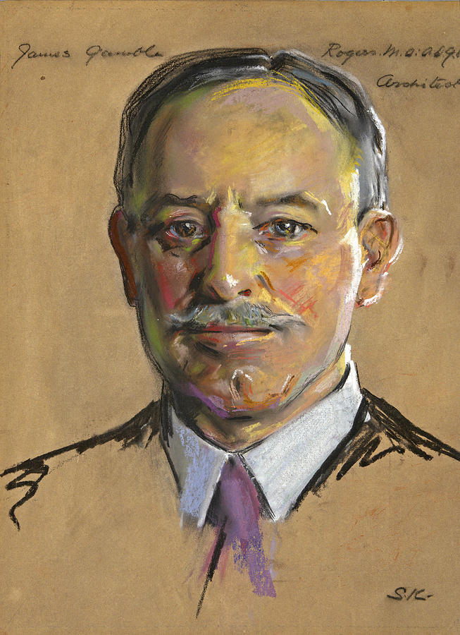 James Gamble Rogers Drawing by William Sergeant Kendall