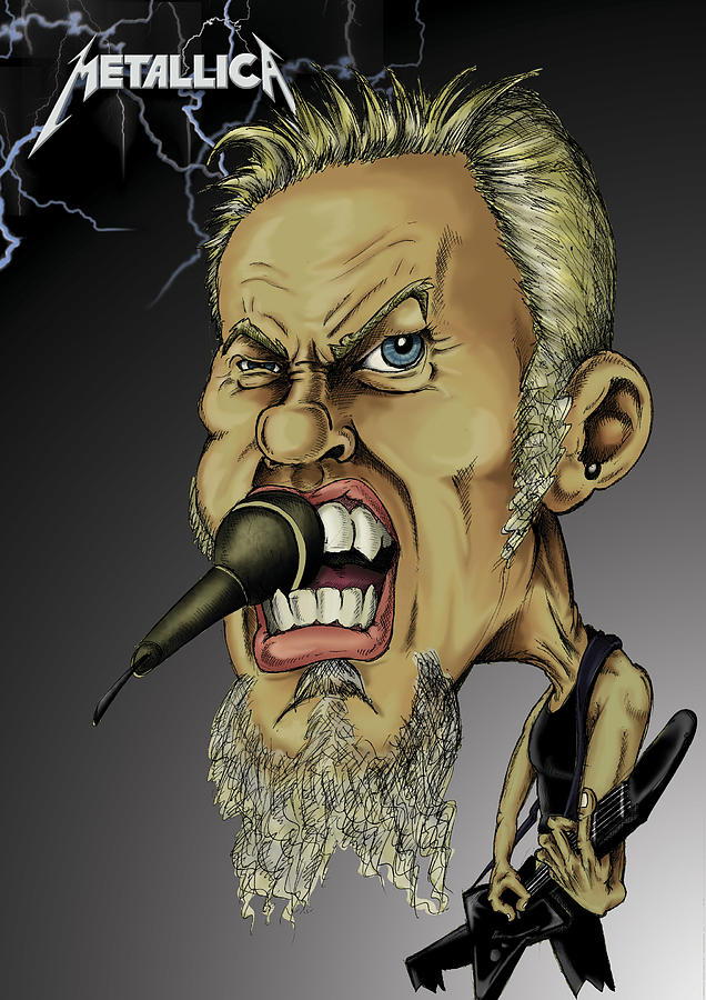 James Hetfield Digital Art by Ivan Sabolic Fine Art America