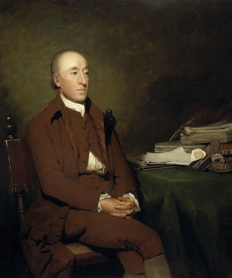 James Hutton, 1726 - 1797. Geologist Painting by Henry Raeburn