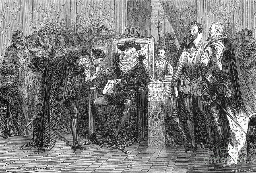 James I Appoints Bacon Lord Chancellor Photograph by Science Source
