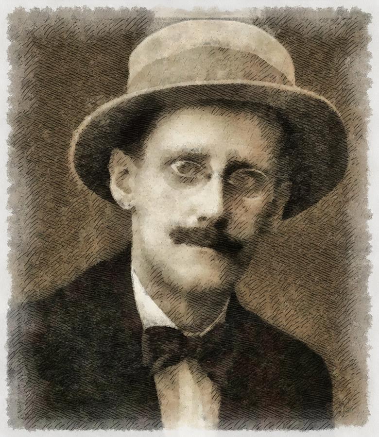 James Joyce Author Painting by Esoterica Art Agency - Fine Art America