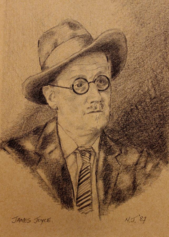 Book Drawing - James Joyce by John  Nolan