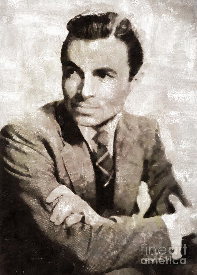James Mason, Vintage Actor By Mary Bassett Painting