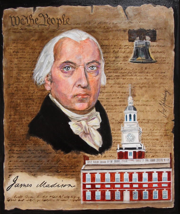 James Madison Painting by Jan Mecklenburg - Fine Art America