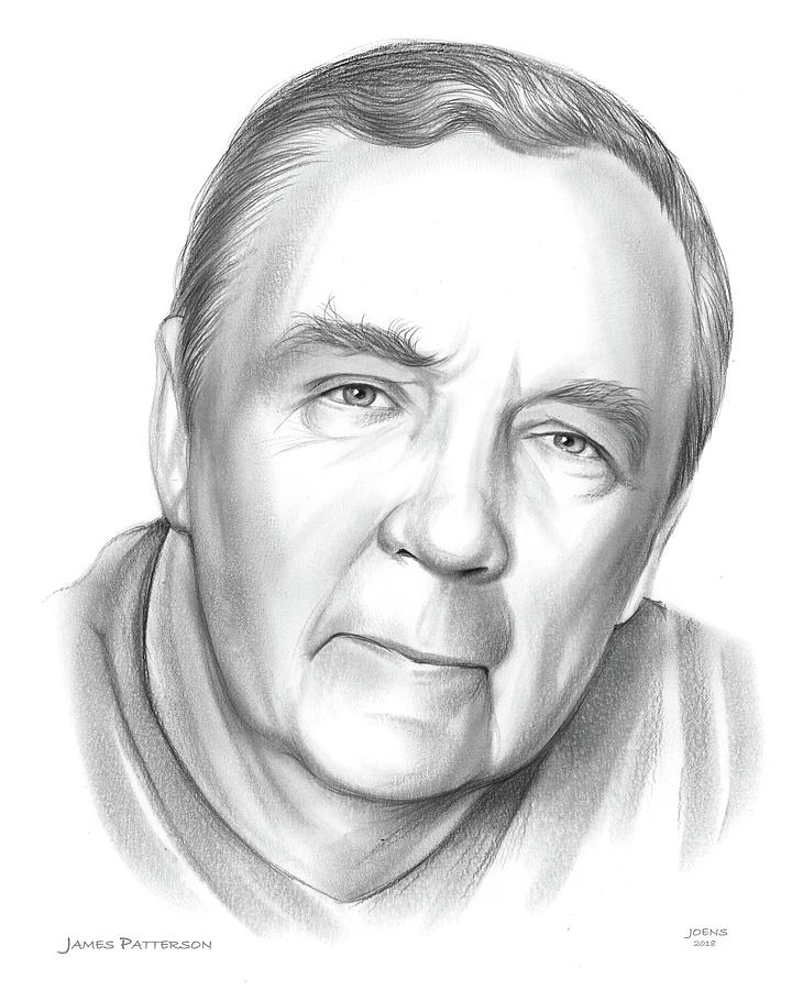James Patterson Drawing by Greg Joens