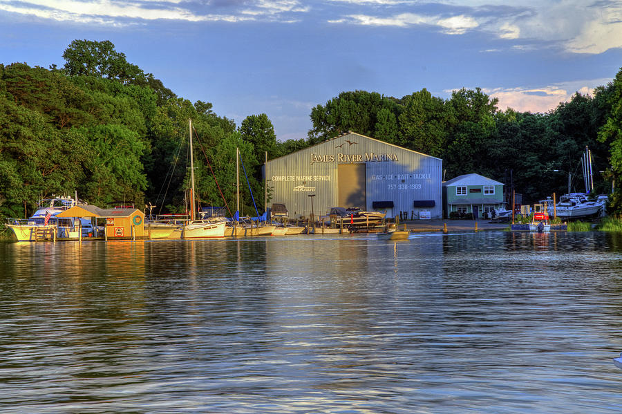 James River Marina 2 Photograph by Jerry Gammon