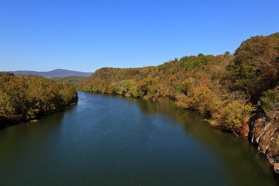 James River With Fall Color Photograph