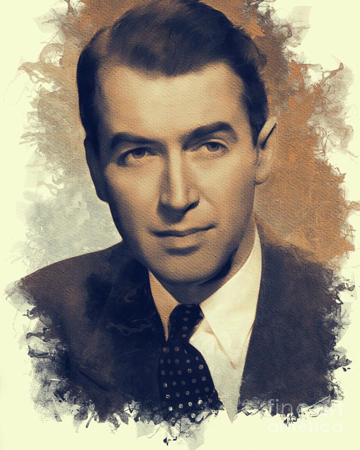 Hollywood Painting - James Stewart, Hollywood Legend by Esoterica Art Agency