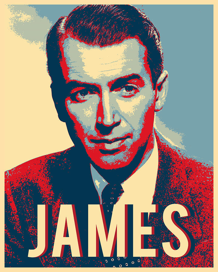 James Stewart Hope Pop Art Digital Art by Carlos V - Fine Art America